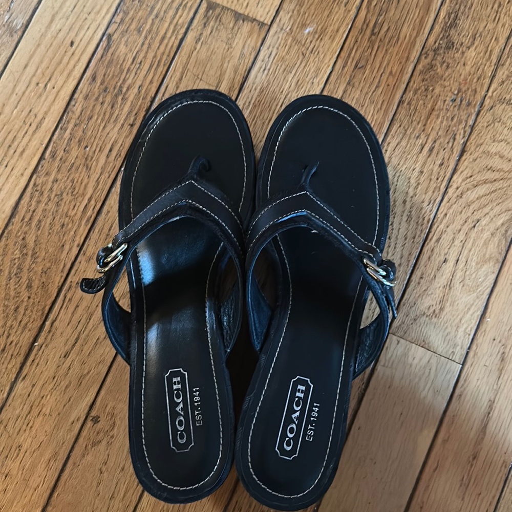 Coach Flip Flop Wedges
